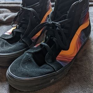 Vans high top multi color